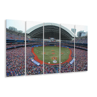 Rogers Centre in Canada, Stadium Canvas, Sport Art, 5 Panel B, Extra Large Canvas, Canvas Print Wall Art