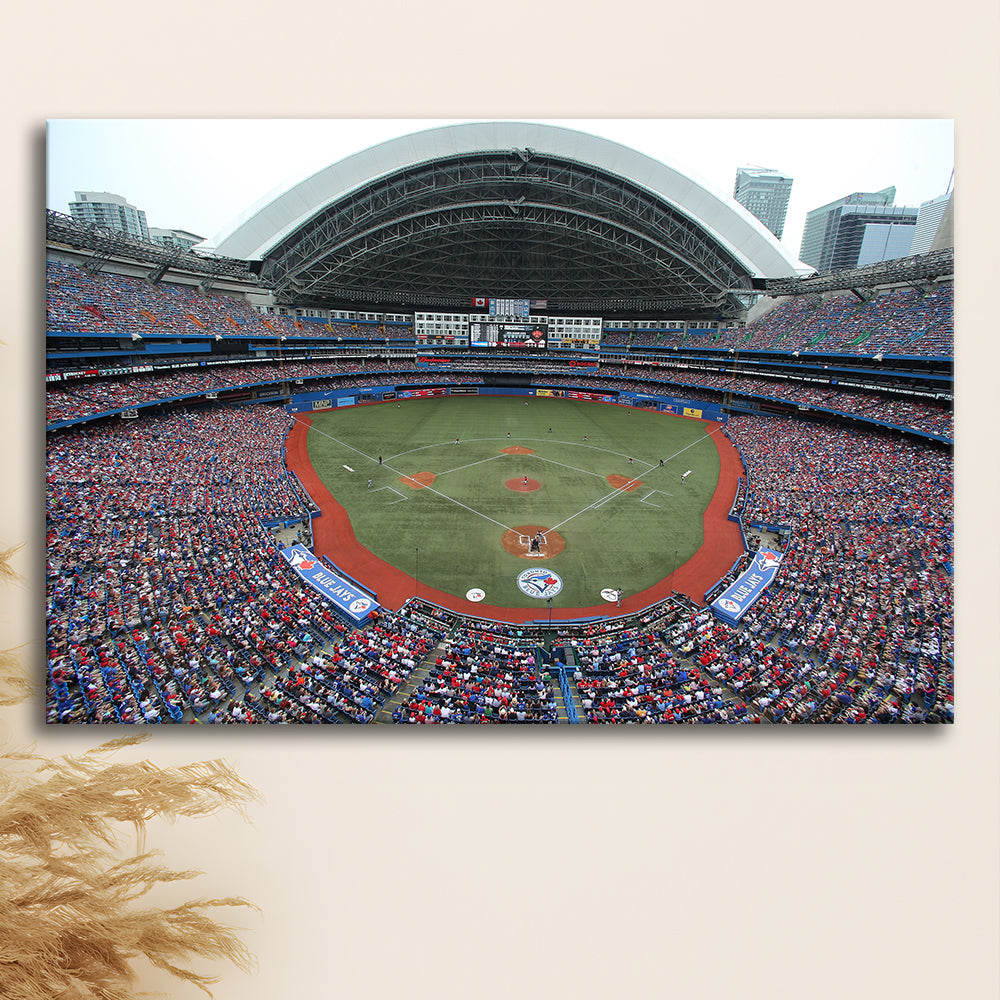 Rogers Centre in Canada, Stadium Canvas, Sport Art, Gift for him, Man Cave Decor, Art Print, Canvas Print Wall Art