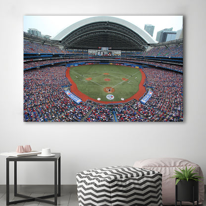 Rogers Centre in Canada, Stadium Canvas, Sport Art, Gift for him, Man Cave Decor, Art Print, Canvas Print Wall Art