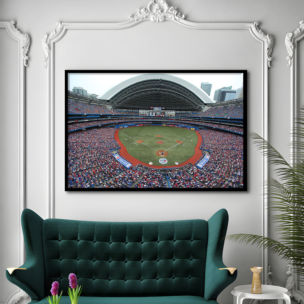 Rogers Centre in Canada, Stadium Canvas, Sport Art, Gift for him, Framed Art Print Wall Decor, Picture Framed