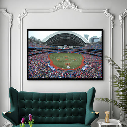 Rogers Centre in Canada, Stadium Canvas, Sport Art, Gift for him, Framed Art Print Wall Decor, Picture Framed