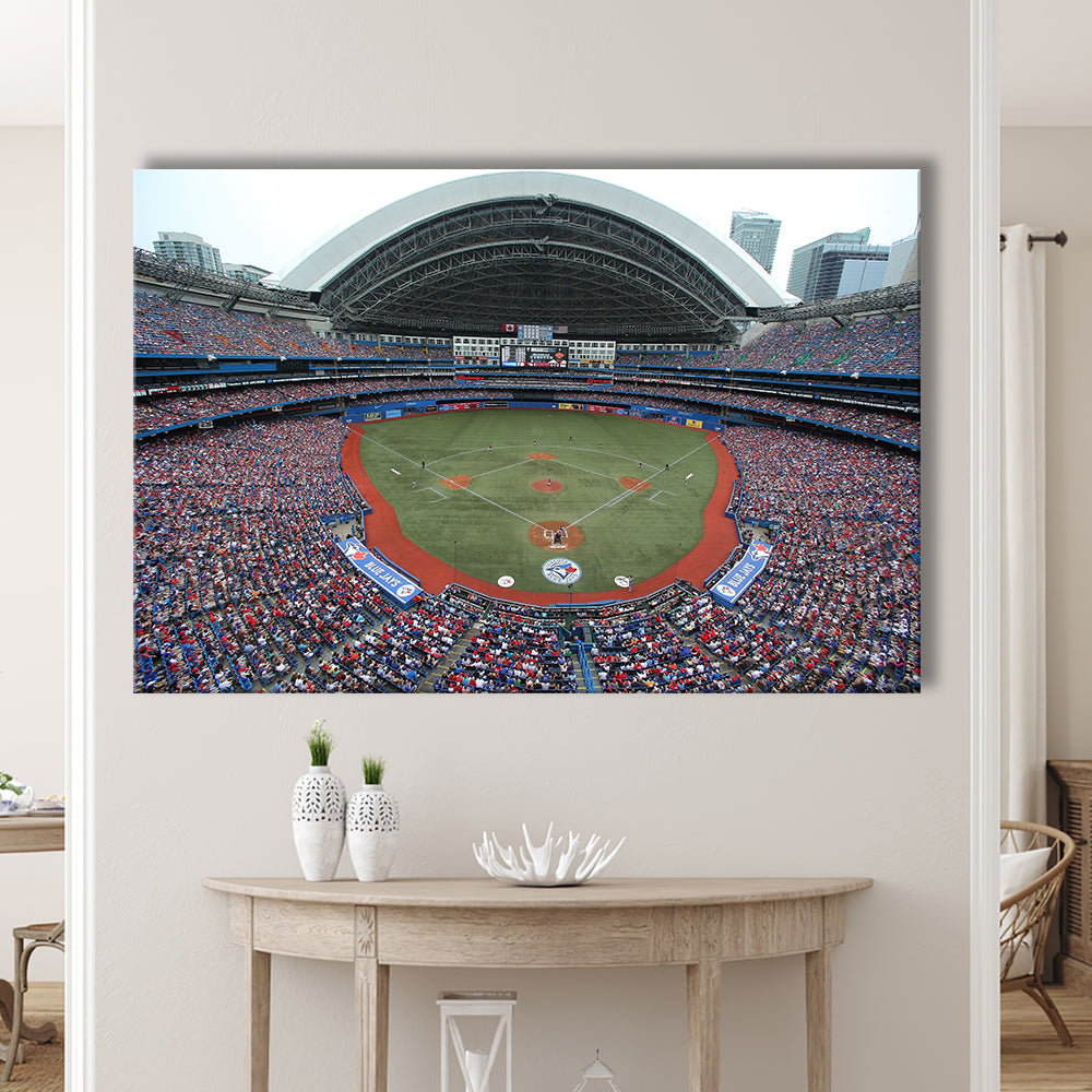 Rogers Centre in Canada, Stadium Canvas, Sport Art, Gift for him, Man Cave Decor, Art Print, Canvas Print Wall Art