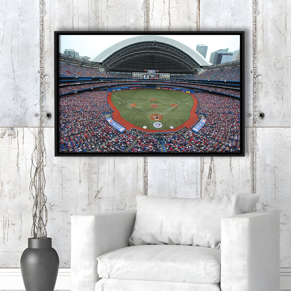 Rogers Centre in Canada, Stadium Canvas, Sport Art, Framed Canvas Print Wall Art, Floating Frame