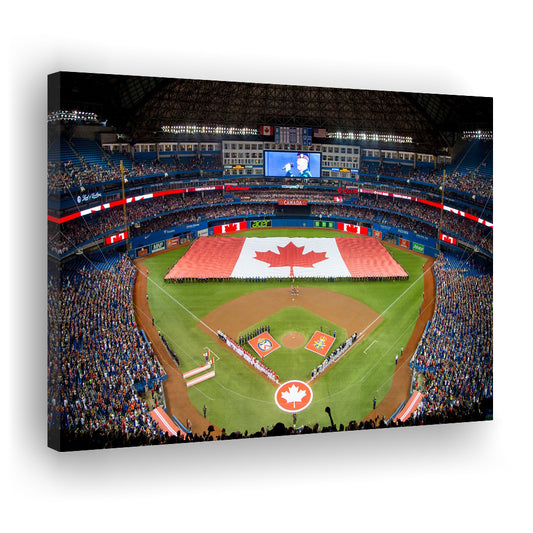 Rogers Centre in Toronto, Stadium Canvas, Sport Art, Gift for him, Man Cave Decor, Art Print, Canvas Print Wall Art