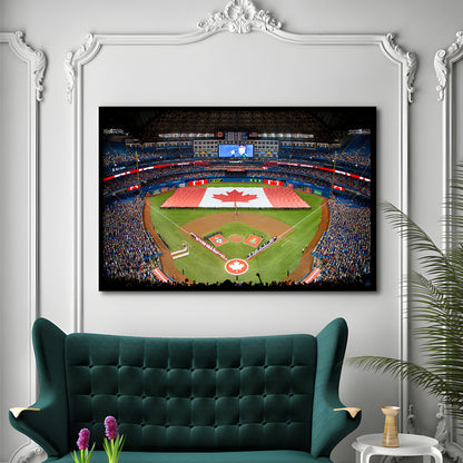 Rogers Centre in Toronto, Stadium Canvas, Sport Art, Gift for him, Framed Art Print Wall Decor, Picture Framed