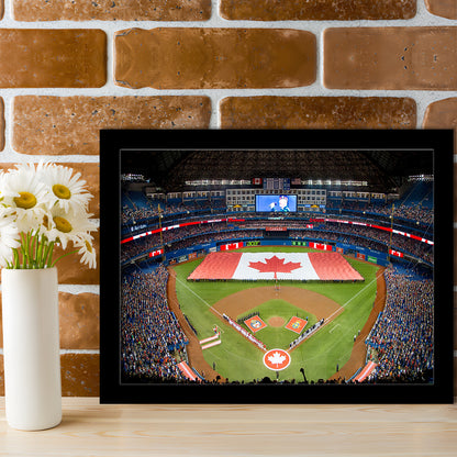 Rogers Centre in Toronto, Stadium Canvas, Sport Art, Gift for him, Framed Art Print Wall Decor, Picture Framed
