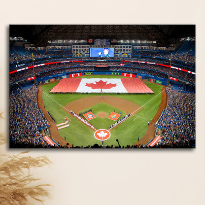 Rogers Centre in Toronto, Stadium Canvas, Sport Art, Gift for him, Man Cave Decor, Art Print, Canvas Print Wall Art