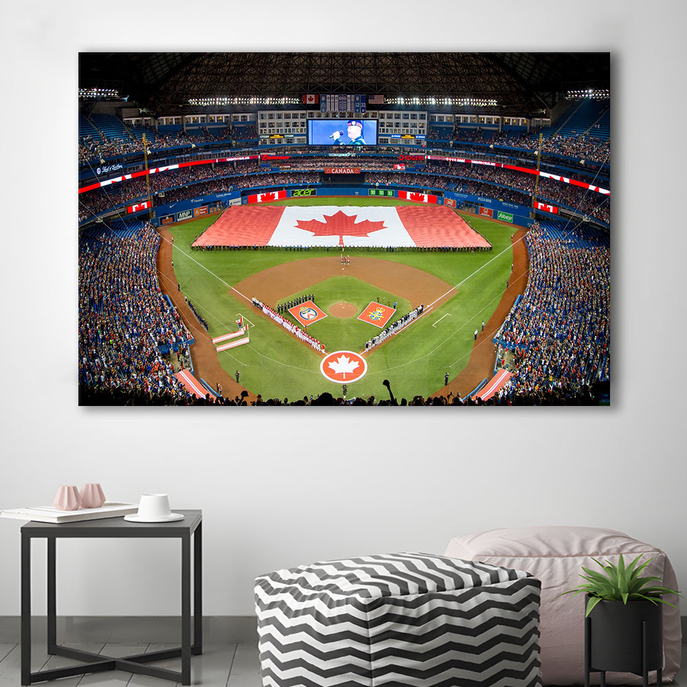 Rogers Centre in Toronto, Stadium Canvas, Sport Art, Gift for him, Man Cave Decor, Art Print, Canvas Print Wall Art