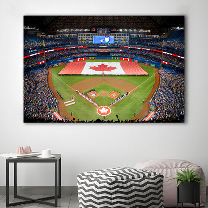 Rogers Centre in Toronto, Stadium Canvas, Sport Art, Gift for him, Man Cave Decor, Art Print, Canvas Print Wall Art