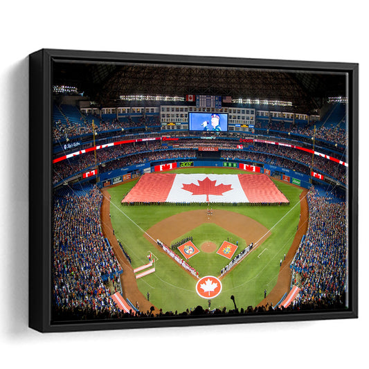 Rogers Centre in Toronto, Stadium Canvas, Sport Art, Framed Canvas Print Wall Art, Floating Frame