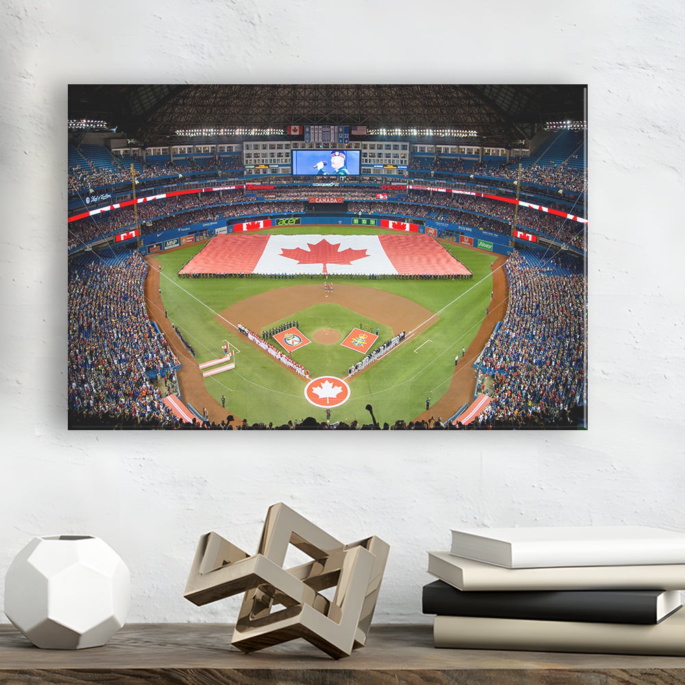 Rogers Centre in Toronto, Stadium Canvas, Sport Art, Gift for him, Man Cave Decor, Art Print, Canvas Print Wall Art
