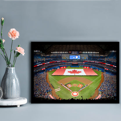 Rogers Centre in Toronto, Stadium Canvas, Sport Art, Gift for him, Framed Art Print Wall Decor, Picture Framed