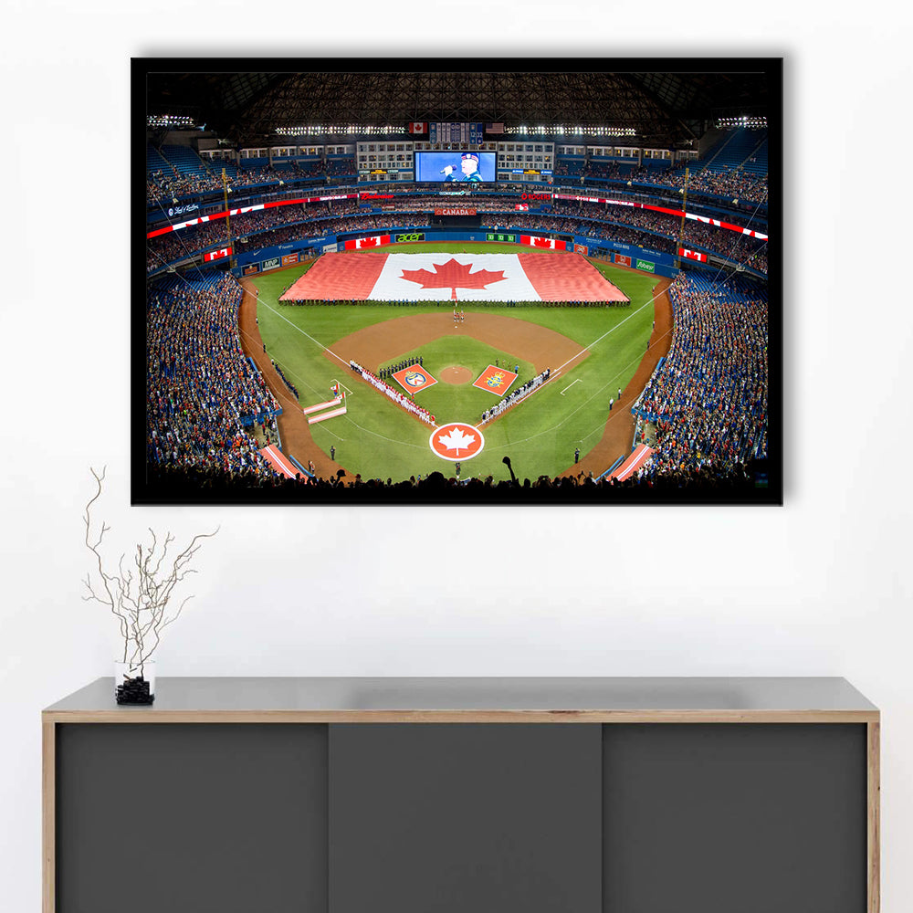 Rogers Centre in Toronto, Stadium Canvas, Sport Art, Gift for him, Framed Art Print Wall Decor, Picture Framed