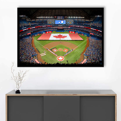 Rogers Centre in Toronto, Stadium Canvas, Sport Art, Gift for him, Framed Art Print Wall Decor, Picture Framed