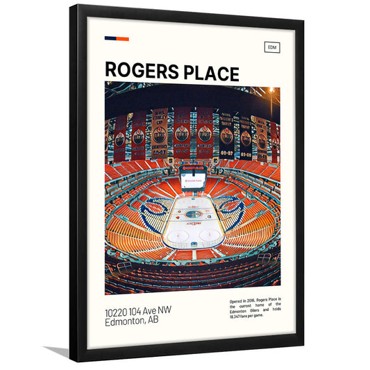 Rogers Place Print, Edmonton Oilers Stadium Art, Gifts for him, Sport Art, Framed Art Print Wall Decor
