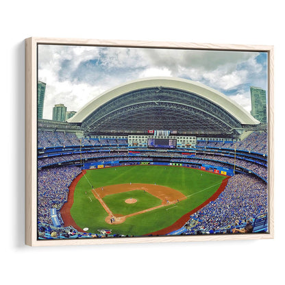 Rogers Stadium Aerial View, Stadium Canvas, Sport Art, Framed Canvas Print Wall Art, Floating Frame
