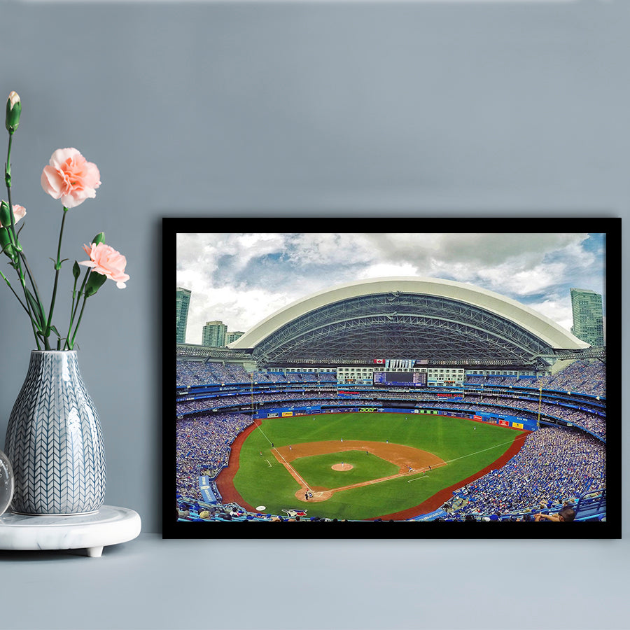 Rogers Stadium Aerial View, Stadium Canvas, Sport Art, Gift for him, Framed Art Print Wall Decor, Picture Framed