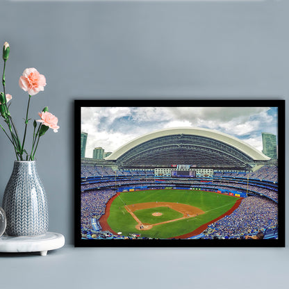 Rogers Stadium Aerial View, Stadium Canvas, Sport Art, Gift for him, Framed Art Print Wall Decor, Picture Framed