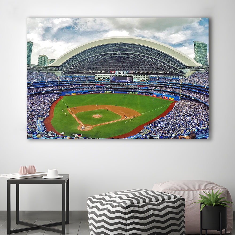 Rogers Stadium Aerial View, Stadium Canvas, Sport Art, Gift for him, Man Cave Decor, Art Print, Canvas Print Wall Art