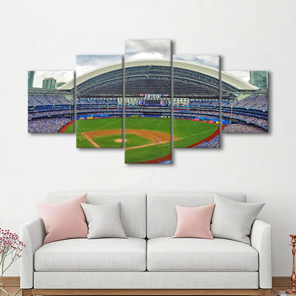 Rogers Stadium Aerial View, Stadium Canvas, Sport Art, Gift for him, 5 Panel, Large Canvas, Canvas Print Wall Art