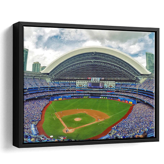 Rogers Stadium Aerial View, Stadium Canvas, Sport Art, Framed Canvas Print Wall Art, Floating Frame