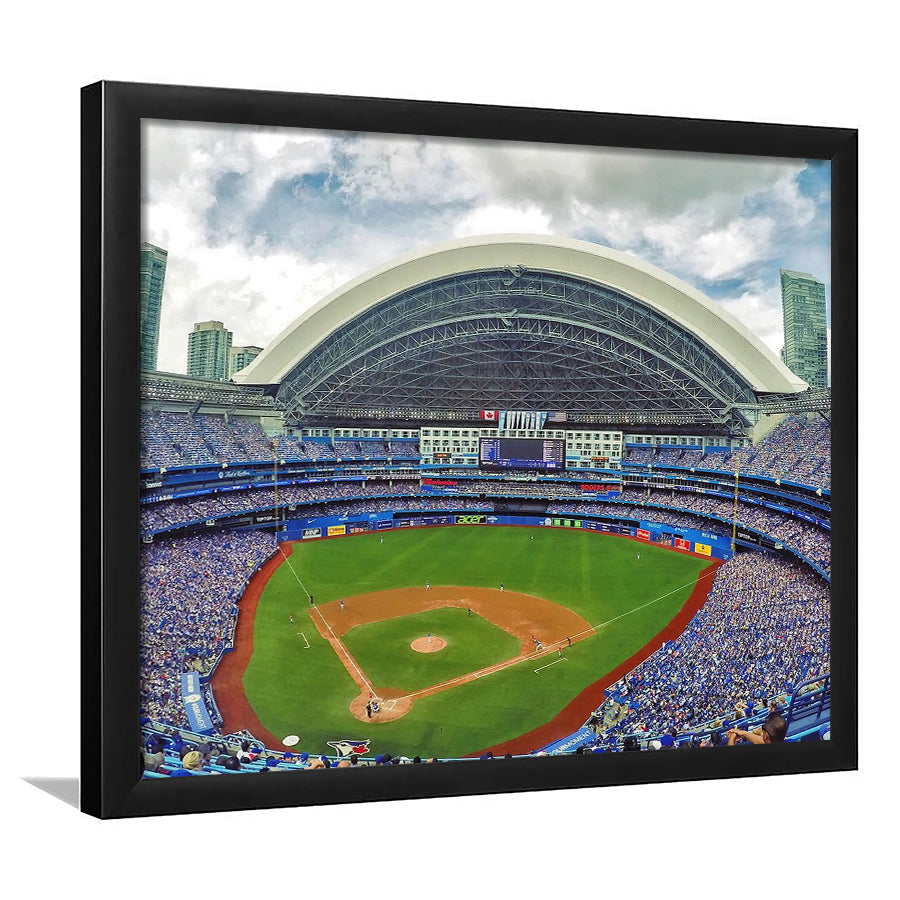 Rogers Stadium Aerial View, Stadium Canvas, Sport Art, Gift for him, Framed Art Print Wall Decor, Picture Framed