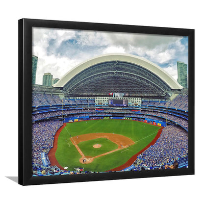 Rogers Stadium Aerial View, Stadium Canvas, Sport Art, Gift for him, Framed Art Print Wall Decor, Picture Framed