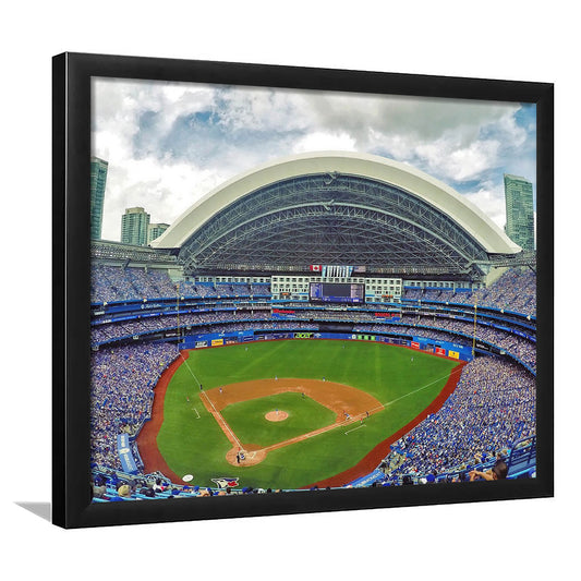 Rogers Stadium Aerial View, Stadium Canvas, Sport Art, Gift for him, Framed Art Print Wall Decor, Picture Framed