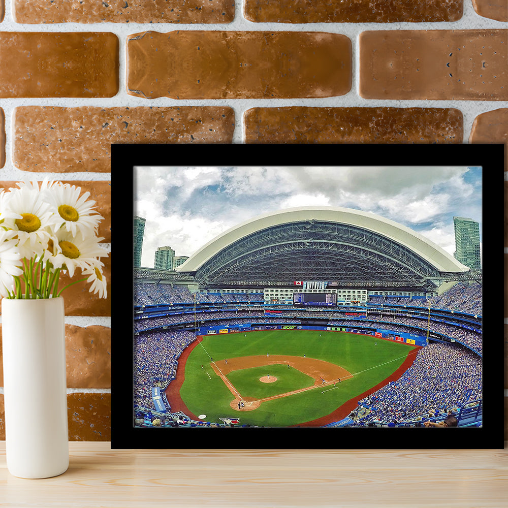 Rogers Stadium Aerial View, Stadium Canvas, Sport Art, Gift for him, Framed Art Print Wall Decor, Picture Framed