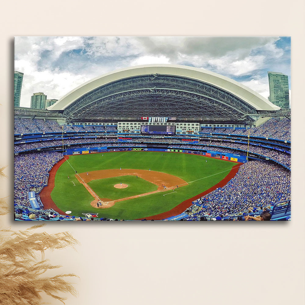 Rogers Stadium Aerial View, Stadium Canvas, Sport Art, Gift for him, Man Cave Decor, Art Print, Canvas Print Wall Art