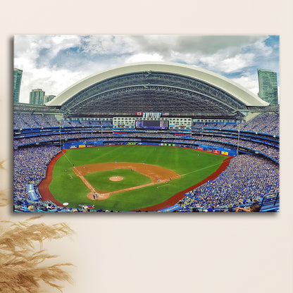 Rogers Stadium Aerial View, Stadium Canvas, Sport Art, Gift for him, Man Cave Decor, Art Print, Canvas Print Wall Art