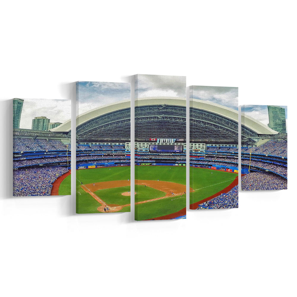 Rogers Stadium Aerial View, Stadium Canvas, Sport Art, Gift for him, 5 Panel, Large Canvas, Canvas Print Wall Art