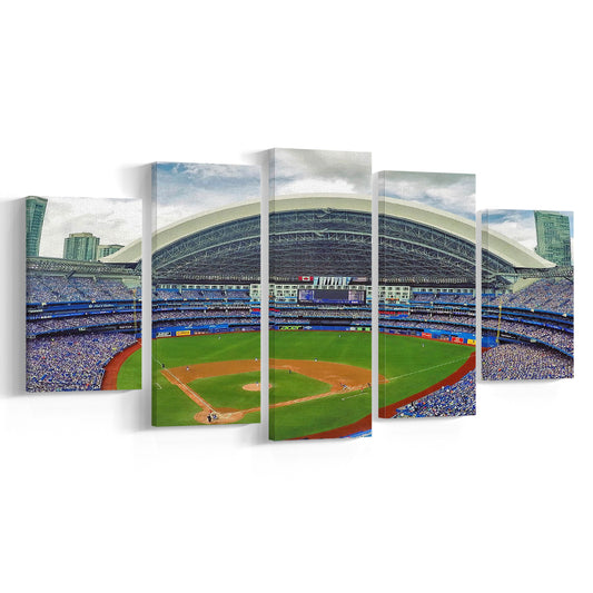 Rogers Stadium Aerial View, Stadium Canvas, Sport Art, Gift for him, 5 Panel, Large Canvas, Canvas Print Wall Art