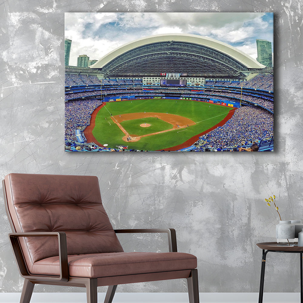 Rogers Stadium Aerial View, Stadium Canvas, Sport Art, Gift for him, Man Cave Decor, Art Print, Canvas Print Wall Art