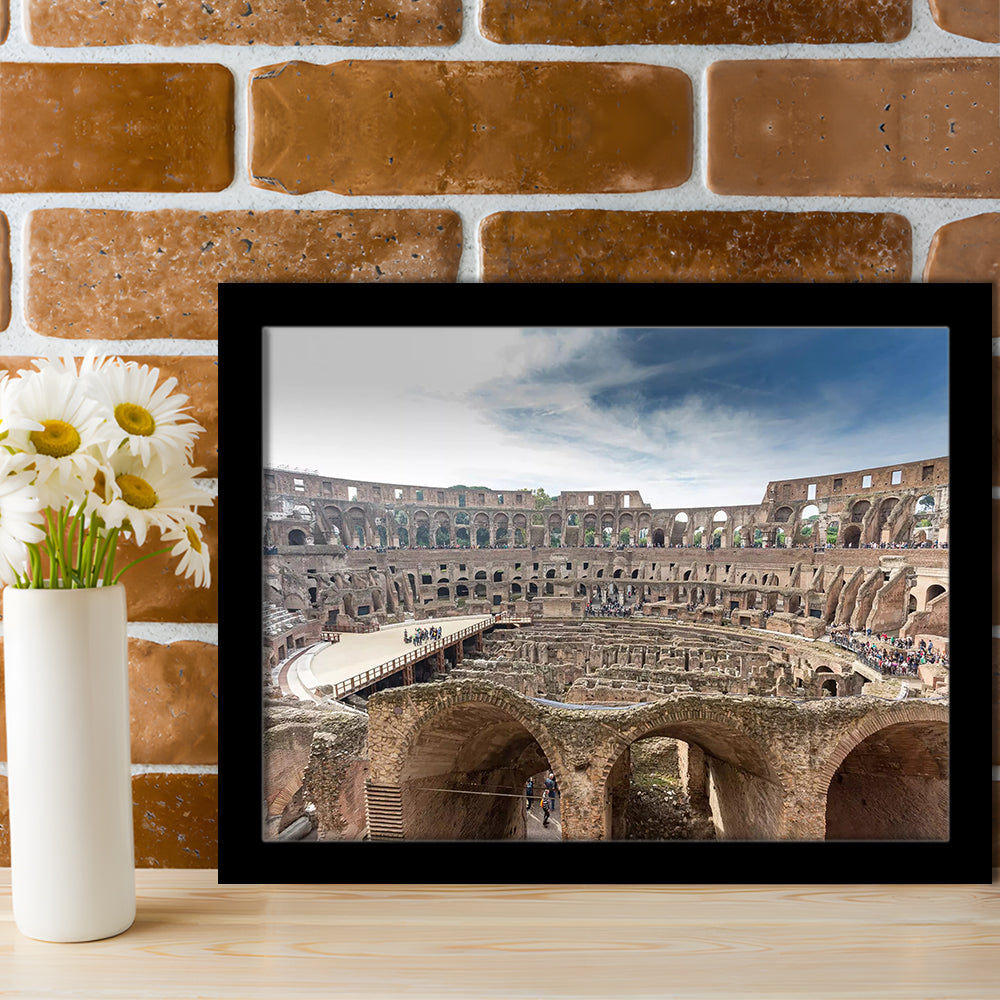 Rome Colosseum, Stadium Canvas, Sport Art, Gift for him, Framed Art Print Wall Decor, Picture Framed