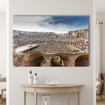 Rome Colosseum, Stadium Canvas, Sport Art, Gift for him, Man Cave Decor, Art Print, Canvas Print Wall Art