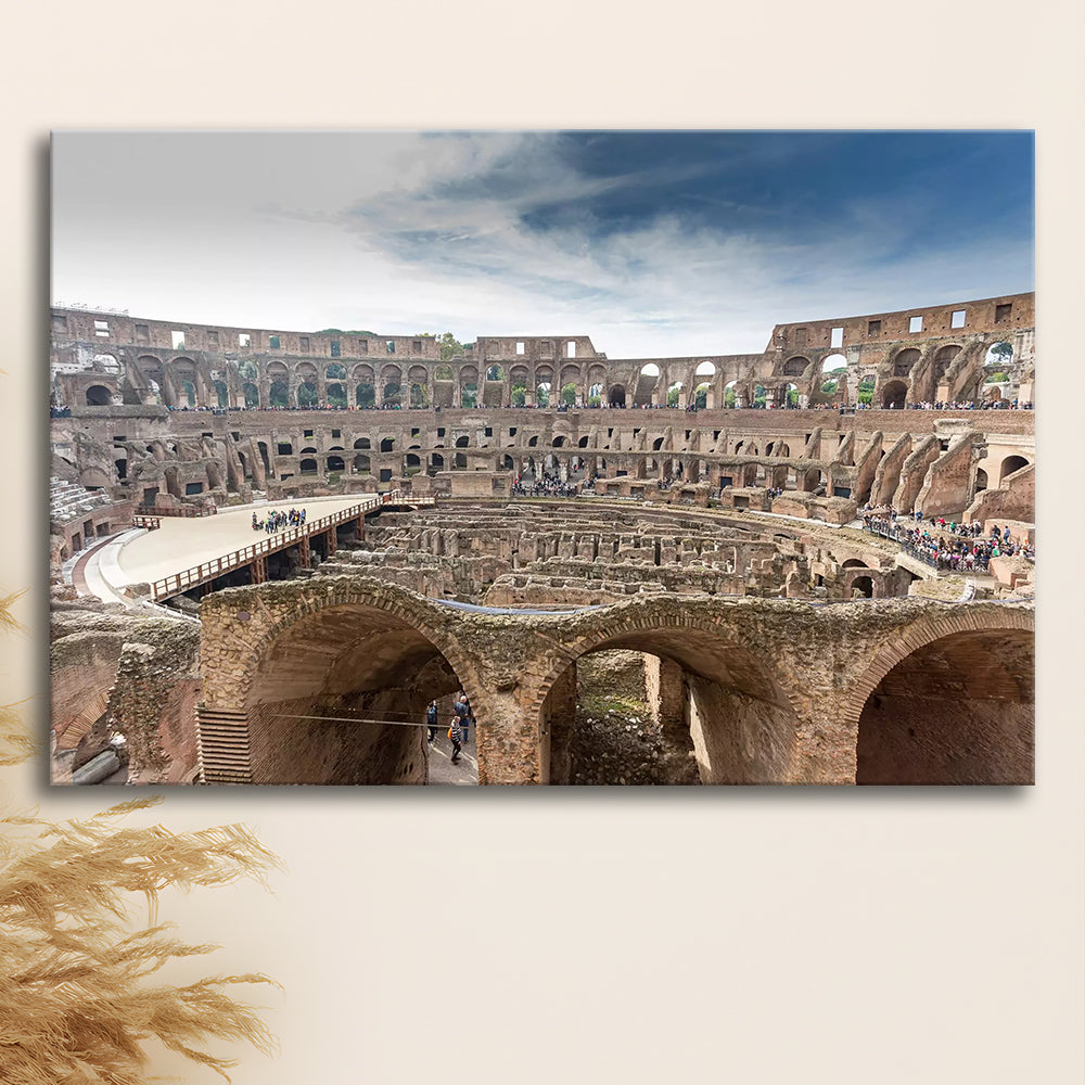 Rome Colosseum, Stadium Canvas, Sport Art, Gift for him, Man Cave Decor, Art Print, Canvas Print Wall Art