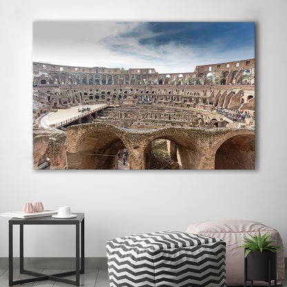 Rome Colosseum, Stadium Canvas, Sport Art, Gift for him, Man Cave Decor, Art Print, Canvas Print Wall Art