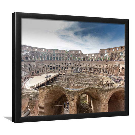 Rome Colosseum, Stadium Canvas, Sport Art, Gift for him, Framed Art Print Wall Decor, Picture Framed