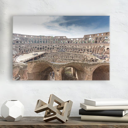 Rome Colosseum, Stadium Canvas, Sport Art, Gift for him, Man Cave Decor, Art Print, Canvas Print Wall Art