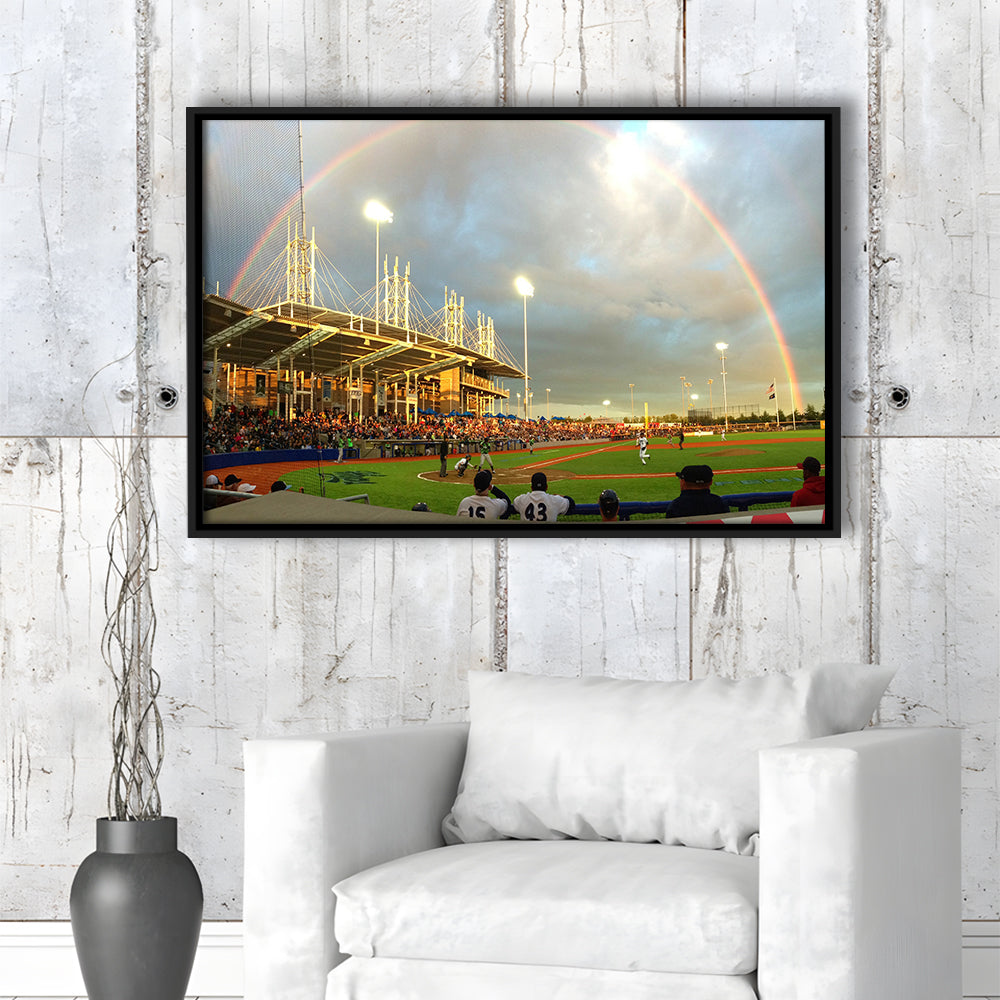 Ron Tonkin Field, Stadium Canvas, Sport Art, Framed Canvas Print Wall Art, Floating Frame