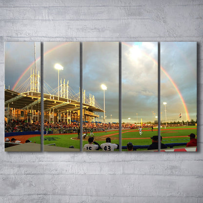 Ron Tonkin Field, Stadium Canvas, Sport Art, 5 Panel B, Extra Large Canvas, Canvas Print Wall Art