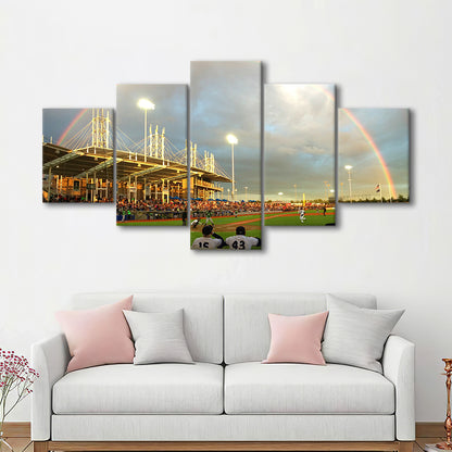 Ron Tonkin Field, Stadium Canvas, Sport Art, Gift for him, 5 Panel, Large Canvas, Canvas Print Wall Art