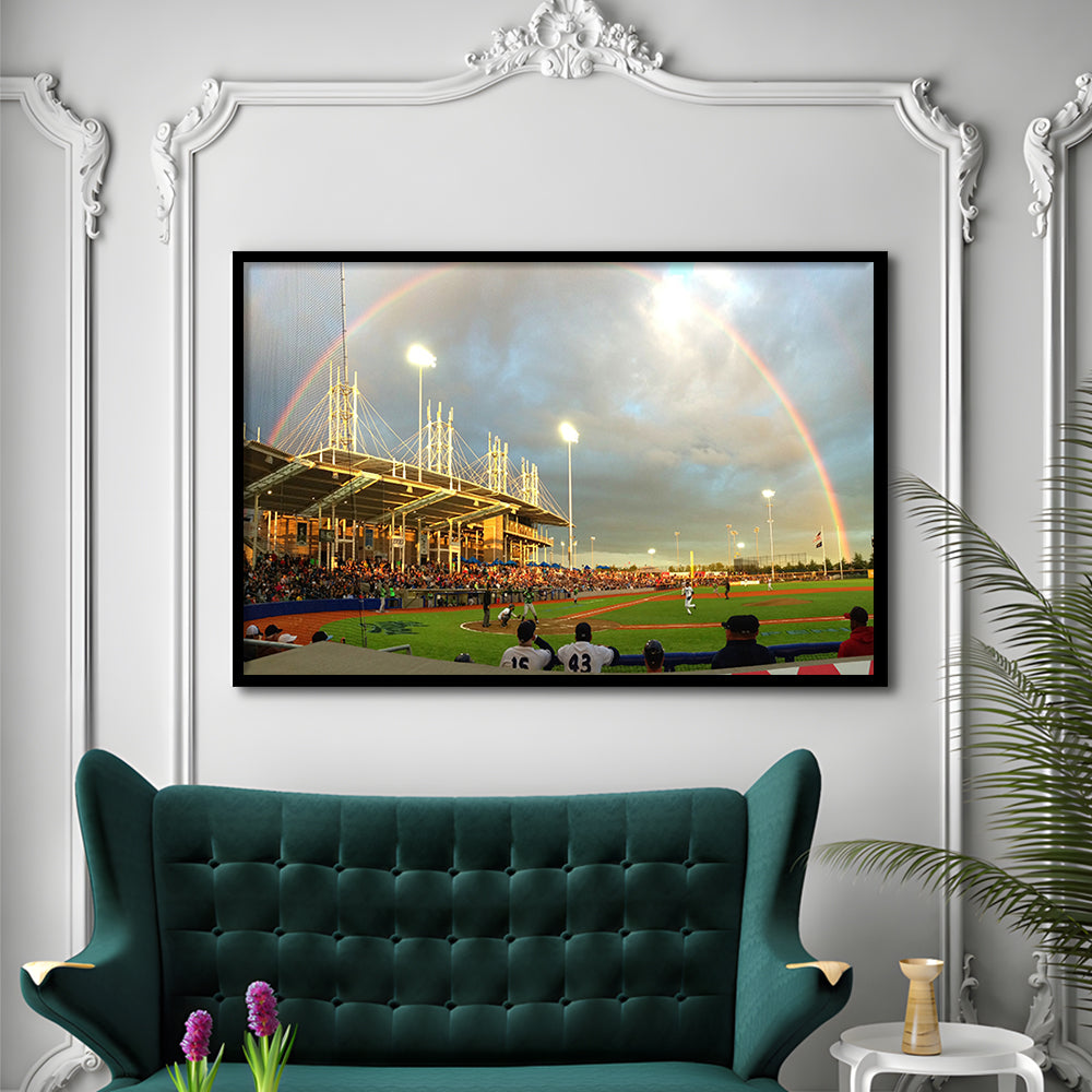 Ron Tonkin Field, Stadium Canvas, Sport Art, Gift for him, Framed Art Print Wall Decor, Picture Framed