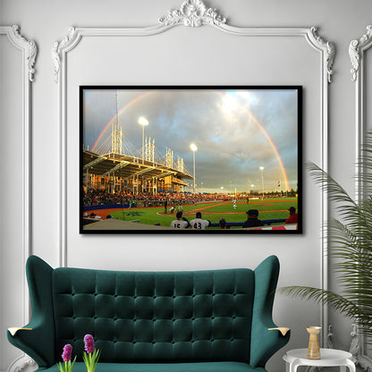 Ron Tonkin Field, Stadium Canvas, Sport Art, Gift for him, Framed Art Print Wall Decor, Picture Framed