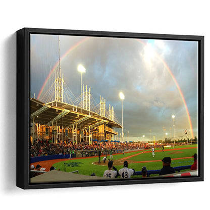 Ron Tonkin Field, Stadium Canvas, Sport Art, Framed Canvas Print Wall Art, Floating Frame
