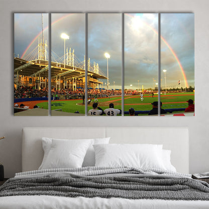 Ron Tonkin Field, Stadium Canvas, Sport Art, 5 Panel B, Extra Large Canvas, Canvas Print Wall Art