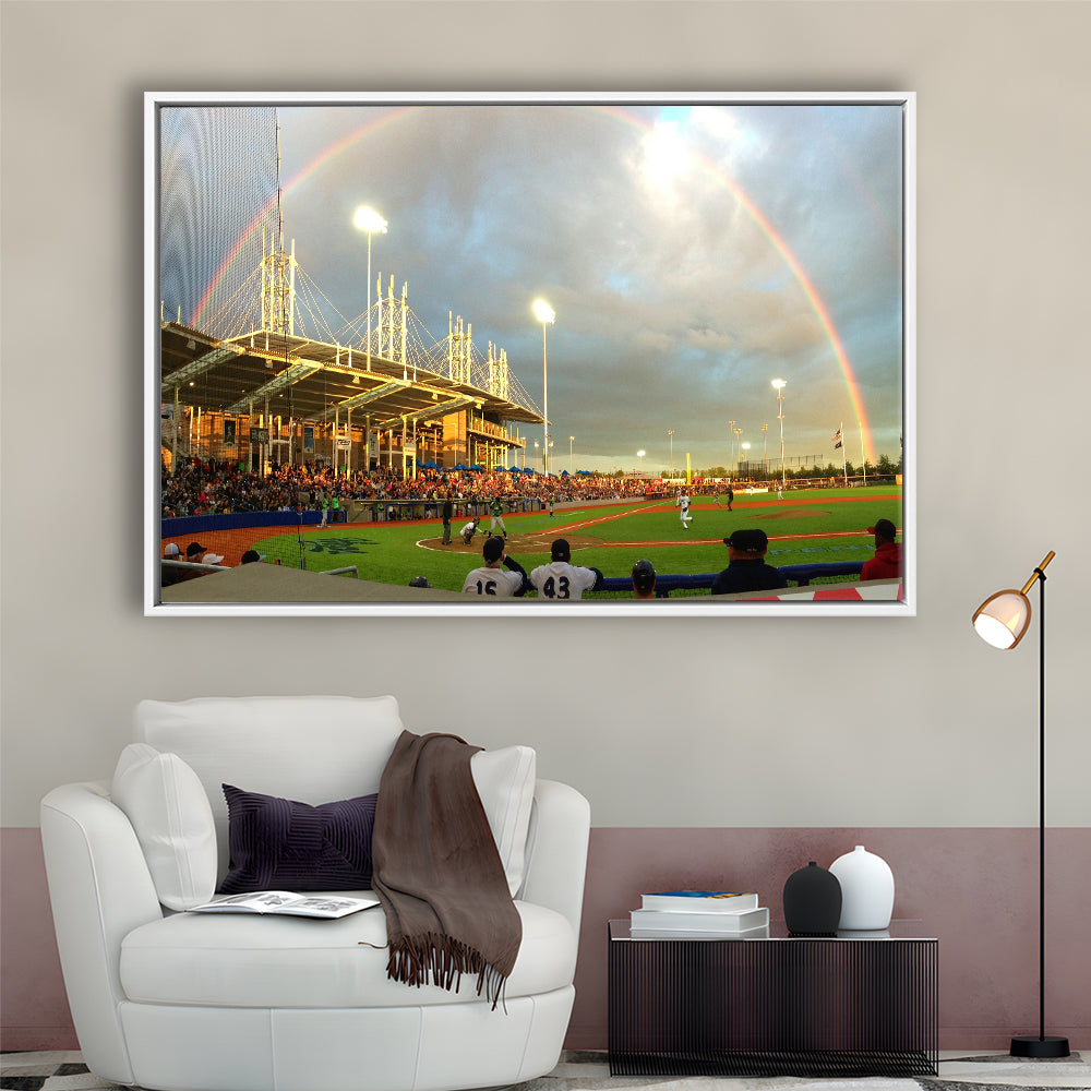 Ron Tonkin Field, Stadium Canvas, Sport Art, Framed Canvas Print Wall Art, Floating Frame