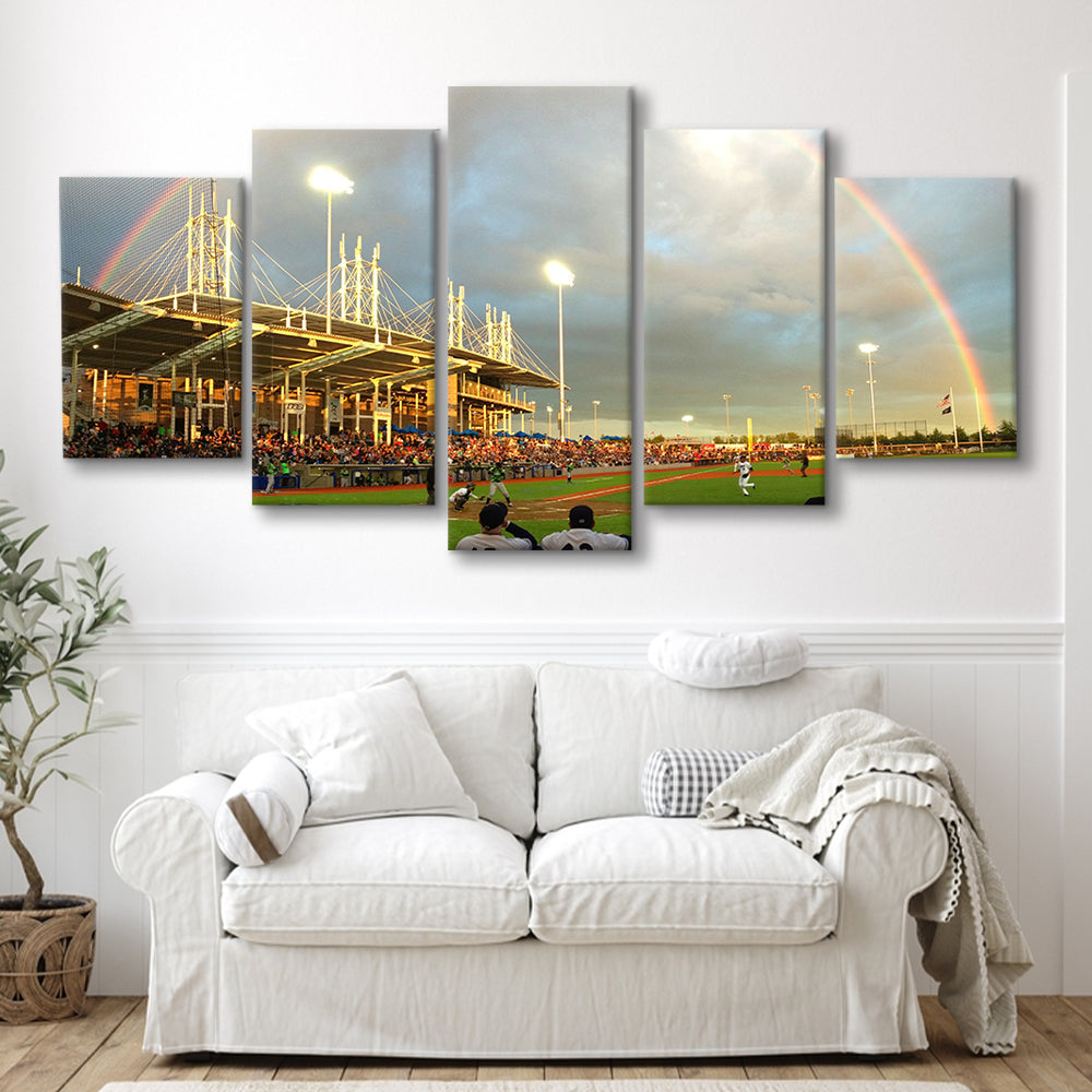 Ron Tonkin Field, Stadium Canvas, Sport Art, Gift for him, 5 Panel, Large Canvas, Canvas Print Wall Art