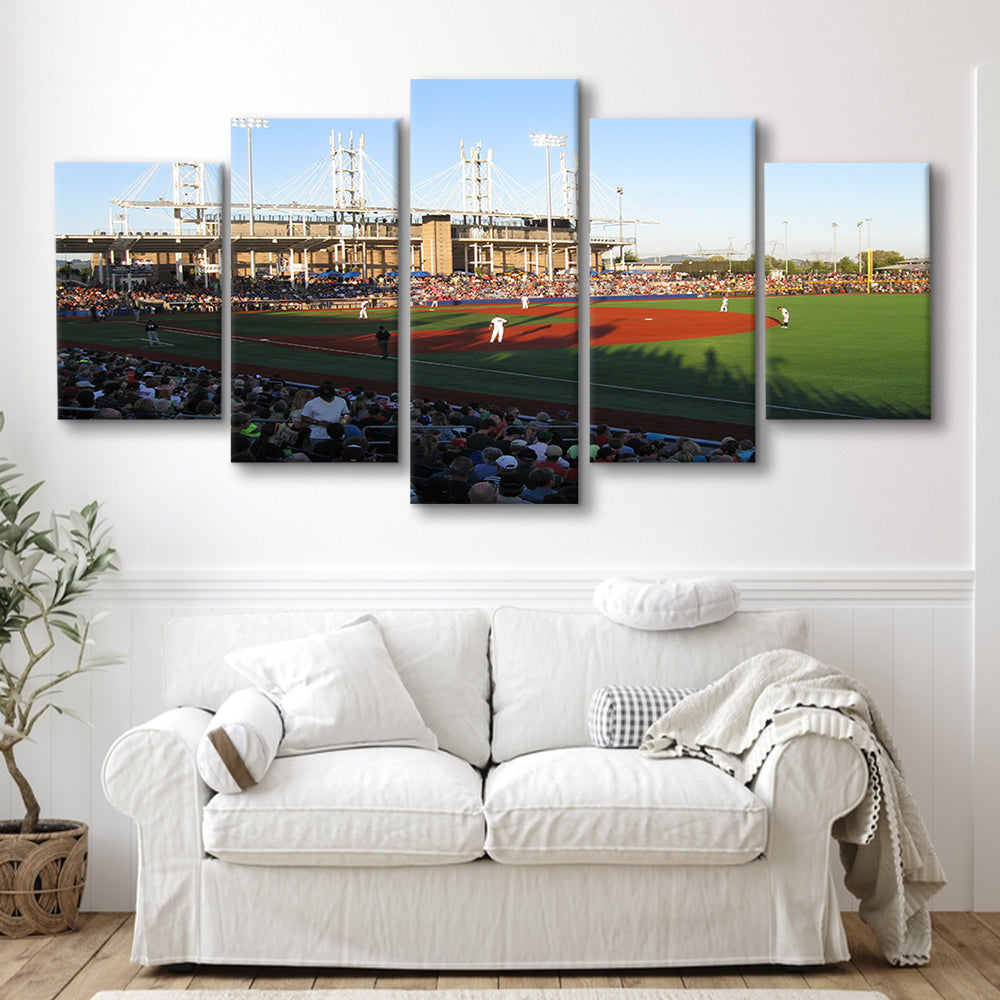 Ron Tonkin Field Stadium, Stadium Canvas, Sport Art, Gift for him, 5 Panel, Large Canvas, Canvas Print Wall Art